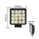 4 inch Flood Square LED Work Light Bar for ATV 4x4 Trailer Fishing Boat Tractor Truck (Pack of 2) In Australia - Darrahopens