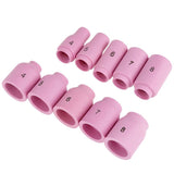 Welding torch accessory kit collar Alumina nozzle Gas lens Glass cup welding parts 49 pcs For PTA 9 PTA 9V PTW 20