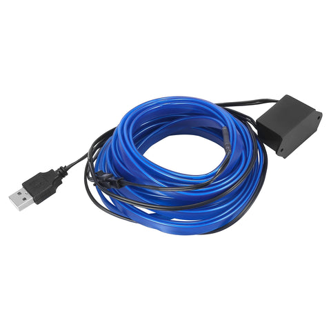 3 Meter/9.84ft Interior USB Neon EL Wire String Strip Blue Cold Light Glow String Strip Set for Car Decoration In Australia - Darrahopens