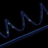 3 Meter/9.84ft Interior USB Neon EL Wire String Strip Blue Cold Light Glow String Strip Set for Car Decoration