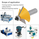 12mm Shank Woodworking Router Bit 45 Degree Chamfer Bevel Edging Router Bit Wood Cutting Tool Woodworking Router Bits,12mm Shank