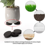 48Pcs Plant Pot Feet Risers Natural Rubber Flower Pot Mat Invisible Pot Feet for Heavy Outdoor Plants, Flower Pots