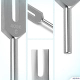 Medical Grade Aluminum Alloy Sensory Tuning Fork Activator For Healing, Therapy Non Magnetic, One Each of C 4096 Tuning Fork