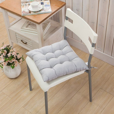 Set of 4 Indoor/Outdoor Chair Cushion, Cotton Chair Pads Square, Cushions for Wicker Chair Seat, for Rocking, Dining (40X40cm) In Australia - Darrahopens