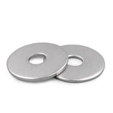 (100Pcs)Stainless Steel 304 Metal Flat washers for Screws and Bolts, Suitable for Factory Maintenance, Kitchen, Store