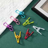 10 Pcs Random Colors Chip Clips, PVC Coating High Elasticity Strength Clothes Pins, Food Clips and Bag Clipsr