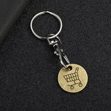 4pcs Trolley Token Keychain Supermarket Shopping Cart Metal Key Ring Trolley Token Coin Keychain Pendant Purse In Australia - Darrahopens