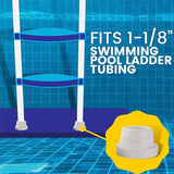 2x Outside Pool Ladder Bumpers For Inground Pool Ladder Rubber End Caps For Standard Swimming Poo