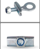 2PCS Bicycle Chain Adjuster Adjustable Chain Buckle Bicycle Wheel Fixing Button Zipper Chain Tensioner Chain Adjuster Suitable
