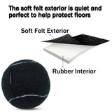 2 PCS for Furniture Legs and Floor Protection, Heavy Duty Long Lasting Felt Pad Glide Coverings (Black) In Australia - Darrahopens