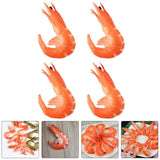 4pcs Desktop Decor Table Top Decor Fake Food Model Realistic Food Model Toys Birthday Decoration for Girl Shrimp Toy Simulated In Australia - Darrahopens