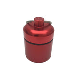 4 Pieces keychain pill holder Waterproof Aluminum Pill Case Box Aluminum Pill Container Metal Pocket Pill Case Box with Keychain