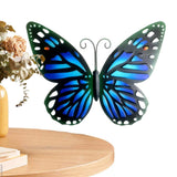 4pcs Metal Butterflies | Iron Hanging Decorations Wall-Mounted - Wall Art Sculpture for Garden Yard Decoration Outdoor Indoor