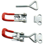 4pcs Toggle Latch Clamp, Stainless Steel Pull Hasp Latches, Quick Release Hand Tool Toggle Clamp for Smoker Lid Jig