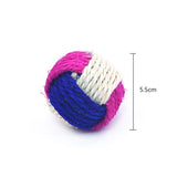 2pcs Cat Braided Sword Balls/Toy Pet Scratching Balls/Animal Interactive Toy Balls/Interactive Cat Rolling Balls(Random Color)