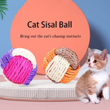 2pcs Cat Braided Sword Balls/Toy Pet Scratching Balls/Animal Interactive Toy Balls/Interactive Cat Rolling Balls(Random Color)