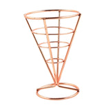 Food Tray French Fries Stands Serving Holder Cone Metal Wire Basket Fried Snack Basket for Home Parties Backyard Picnics