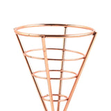 Food Tray French Fries Stands Serving Holder Cone Metal Wire Basket Fried Snack Basket for Home Parties Backyard Picnics
