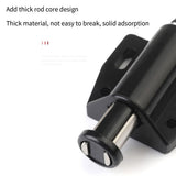 4 Pack Single Magnet Cabinet Snap Invisible Furniture Door Rebounder Cabinet Wardrobe Door Closer Easy Install Black