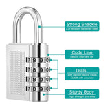 Locker Lock - 4 Digit Combination Lock for School Gym Locker, Sports Locker, Fence, Toolbox, Case, Outdoor, Fence In Australia - Darrahopens