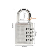 Locker Lock - 4 Digit Combination Lock for School Gym Locker, Sports Locker, Fence, Toolbox, Case, Outdoor, Fence