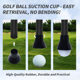 Golf Ball Picker Upper for Putter Large Grip,3 Pack Golf Ball Retriever for Putter Golf Ball Grabber Picker Upper with Suction