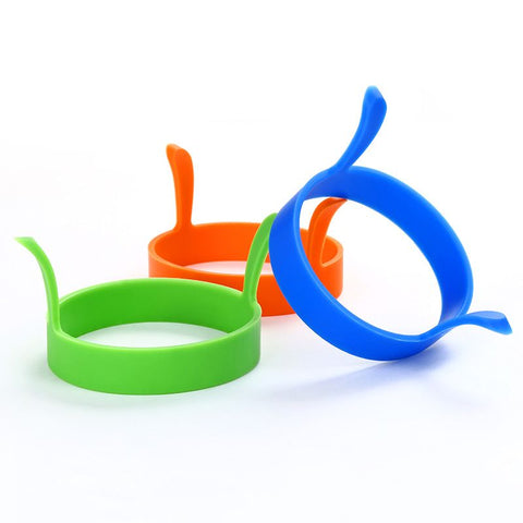3Pcs silicone pancake ring kitchen ring molds for cooking egg frying molds round fried egg rings tuile molds silicone reusabl