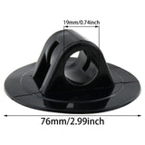 4PCS Black Engine Mount Boat Motor Stand Holder Rubber Fixing Bracket Buckle Inflatable Seat Outboard Hook Propeller Motor