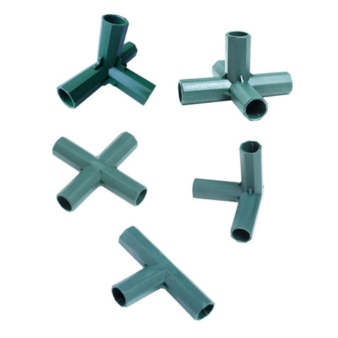 5pcs Pillar Plastic Connection Straight Cross Garden Pillar Connector Accessory Pvc Fitting Elbow Three Quarter Elbow Fitting Hose In Australia - Darrahopens