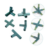 5pcs Pillar Plastic Connection Straight Cross Garden Pillar Connector Accessory Pvc Fitting Elbow Three Quarter Elbow Fitting Hose In Australia - Darrahopens