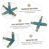 5pcs Pillar Plastic Connection Straight Cross Garden Pillar Connector Accessory Pvc Fitting Elbow Three Quarter Elbow Fitting Hose