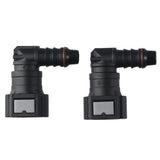 2PCS Black Female to Barb 90 Degree Fuel Line Quick Connector,Elbow Straight Fuel Line Hose Quick Release Connect In Australia - Darrahopens