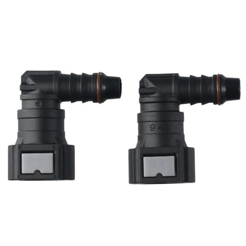2PCS Black Female to Barb 90 Degree Fuel Line Quick Connector,Elbow Straight Fuel Line Hose Quick Release Connect In Australia - Darrahopens
