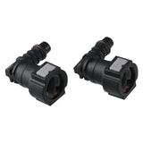 2PCS Black Female to Barb 90 Degree Fuel Line Quick Connector,Elbow Straight Fuel Line Hose Quick Release Connect