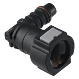 2PCS Black Female to Barb 90 Degree Fuel Line Quick Connector,Elbow Straight Fuel Line Hose Quick Release Connect