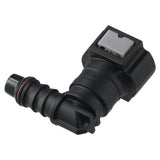 2PCS Black Female to Barb 90 Degree Fuel Line Quick Connector,Elbow Straight Fuel Line Hose Quick Release Connect