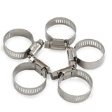 5 Pcs Stainless Steel Hose Clamps, Adjustable 18-32MM Range Worm Gear Hose Clamps for Pipe, Intercooler, Plumbing In Australia - Darrahopens