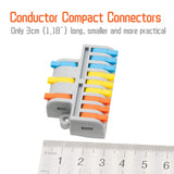 Lever Wire Connectors, 3 in 9 Out Quick Wiring Cable Electrical Connector Compact Push-in Conductor Terminal Block In Australia - Darrahopens