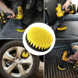 2 pcs Soft Drill Brush Attachment Set - Car Interior Detailing Kit, All Purpose Power Drill Brush with Extend Attachment