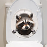 3D Sticker for Toilet | Cute Decal for Toilet| Toilet Decal | Three-Dimensional Animal Toilet Wall Sticker Home Decor