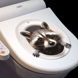 3D Sticker for Toilet | Cute Decal for Toilet| Toilet Decal | Three-Dimensional Animal Toilet Wall Sticker Home Decor