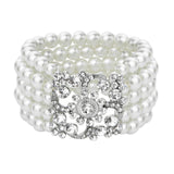 Bracelets for Women MultiLayer Pearl Bracelets for Women Pearl Jewelry Pearl Bracelet Crystal Rhinestone Bangle Bracelets In Australia - Darrahopens