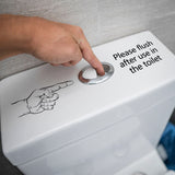Warning Slogan Wall Sticker Decorate Stickers Toilet Seats Potty Seat for Toilet Bathroom Wall Decals Adhesive Wall Decal In Australia - Darrahopens
