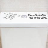 Warning Slogan Wall Sticker Decorate Stickers Toilet Seats Potty Seat for Toilet Bathroom Wall Decals Adhesive Wall Decal