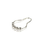Shower Curtain Hooks Rings, Rust-Resistant for Bathroom Shower Rods Shower Hooks - Set of 12, Chrome