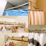 Shower Curtain Hooks Rings, Rust-Resistant for Bathroom Shower Rods Shower Hooks - Set of 12, Chrome
