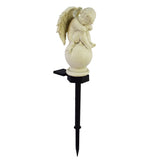 Garden Solar Light, Resin Angel Figure Solar Garden Stake Lights Waterproof for Yard Pathway Fence Patio Lawn Decor