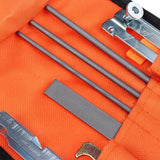 10Pcs Cloth Bag File Set Electric Chainsaw File Round Flat File Guide File Sharpener Tools Electric chain saw file
