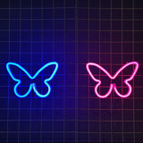 2 Pcs Butterfly Neon Signs Butterfly LED Light 3AA Battery Powered, USB Operated Wall Neon Light Decor Butterfly Neon Wall Art In Australia - Darrahopens