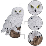 Owl Gifts for Owl Lovers Solar Powered Garden Owl Statue Waterproof Hanging Solar Owl for Outdoor Decorative Unique Owl Gifts